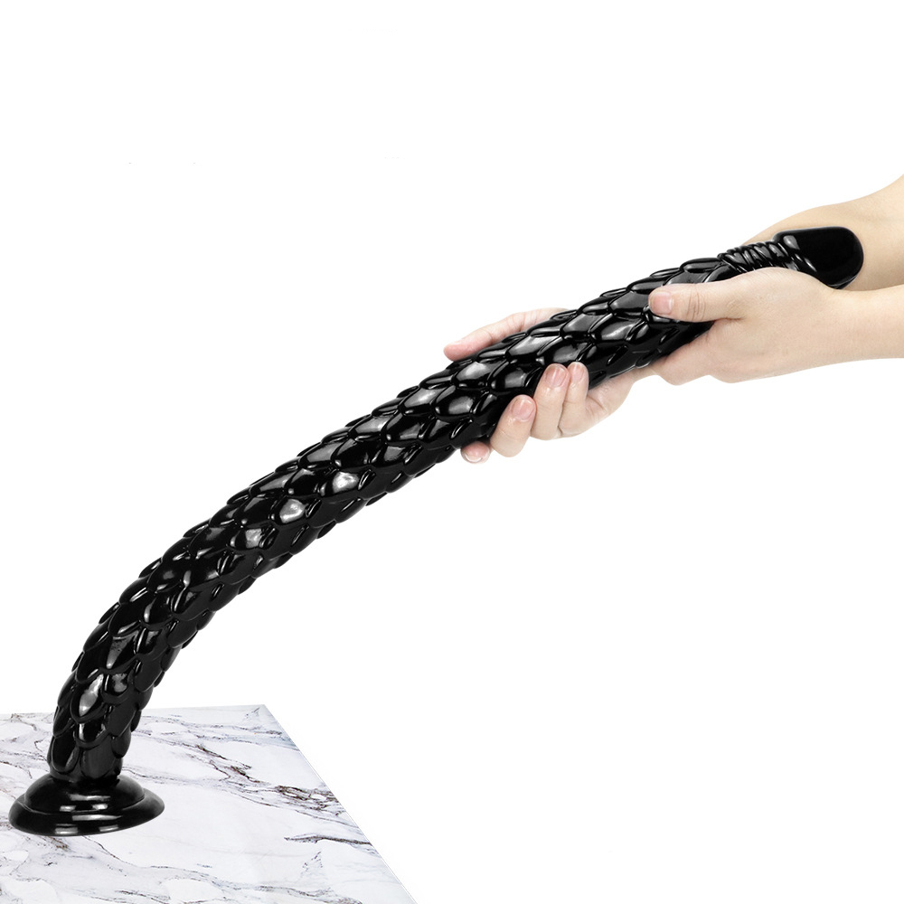 (image for) Scale Pattern 62 cm/24.4 inch PVC Dildo