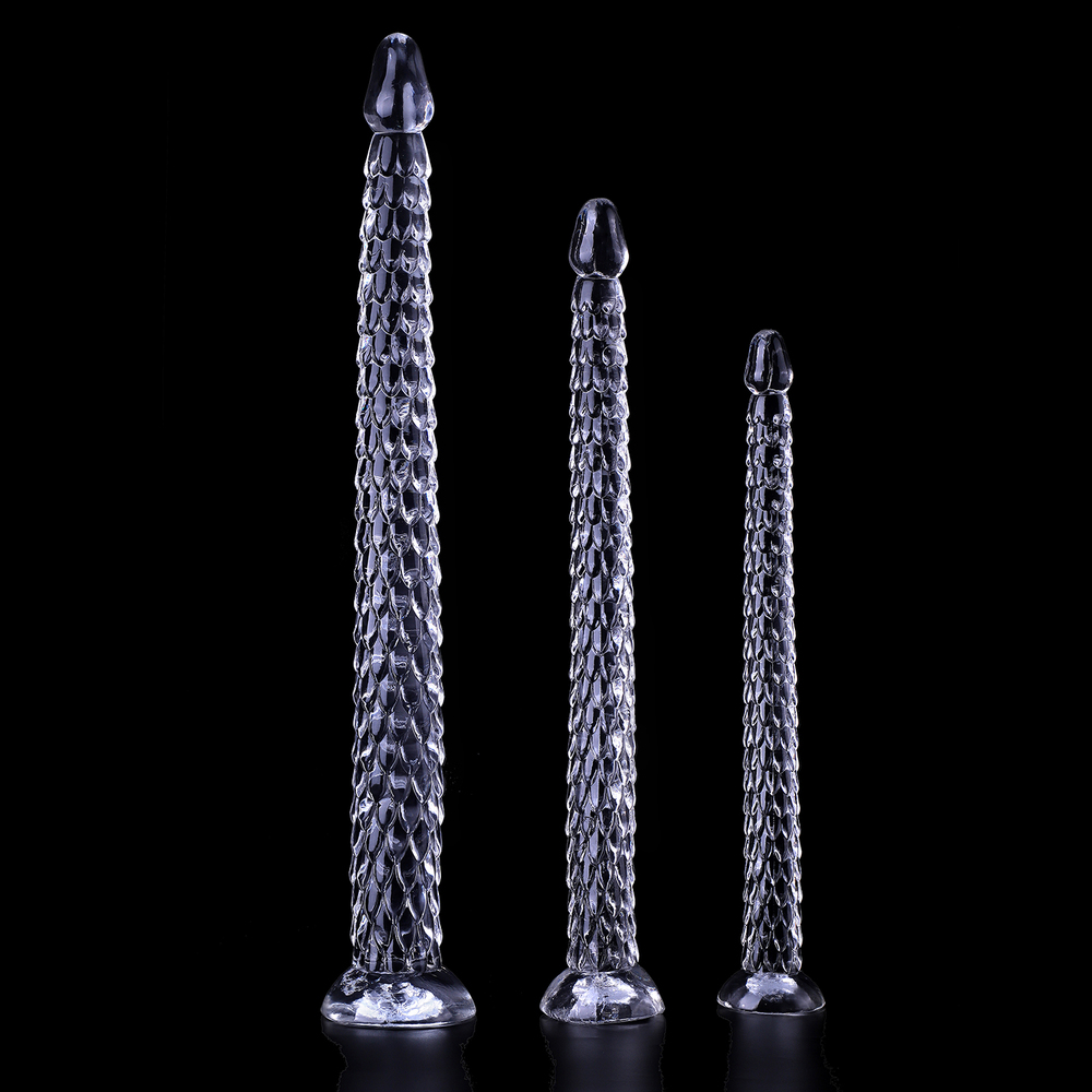 Jelly Clear Color Long Anal Dildo
