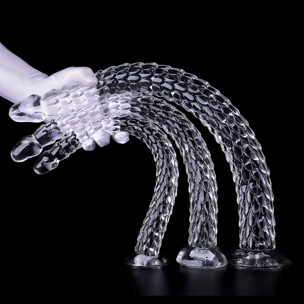 (image for) Jelly Clear Color Long Anal Dildo