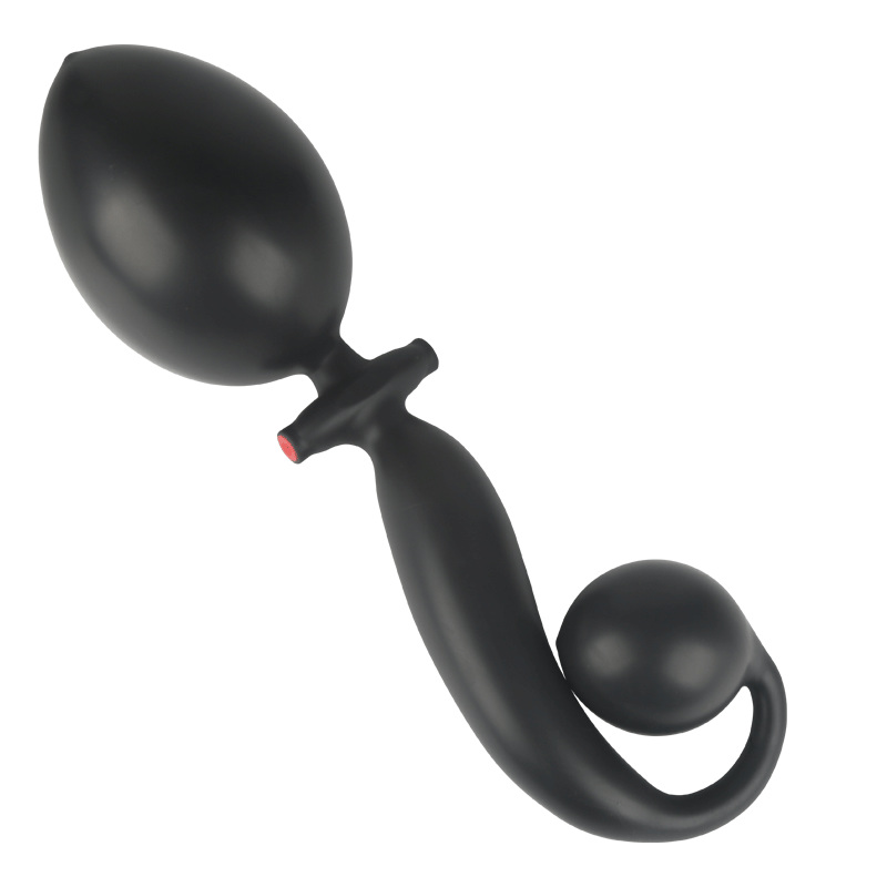 Double Head Dog Tail Inflatable Plug - Click Image to Close