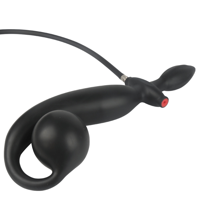 Double Head Dog Tail Inflatable Plug - Click Image to Close