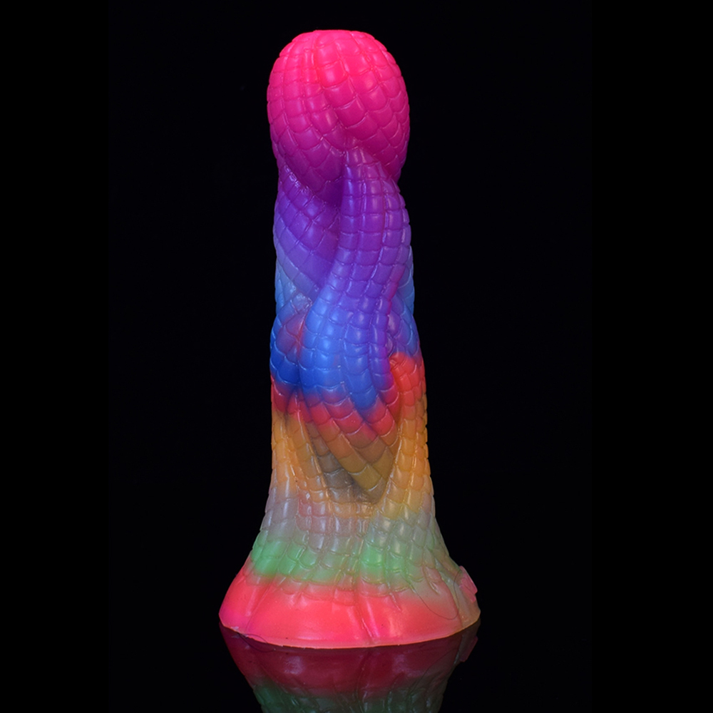 (image for) Luminous Silicone Butt Plug - Snake