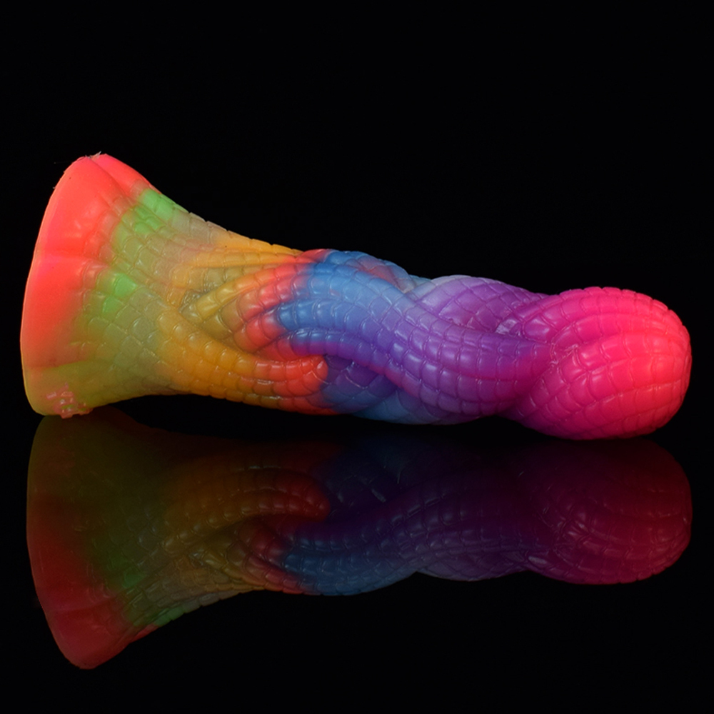 (image for) Luminous Silicone Butt Plug - Snake