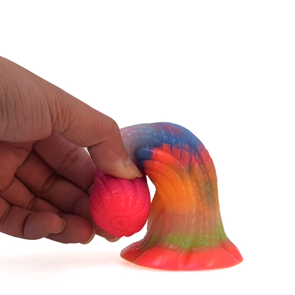 (image for) Luminous Silicone Butt Plug - Snake