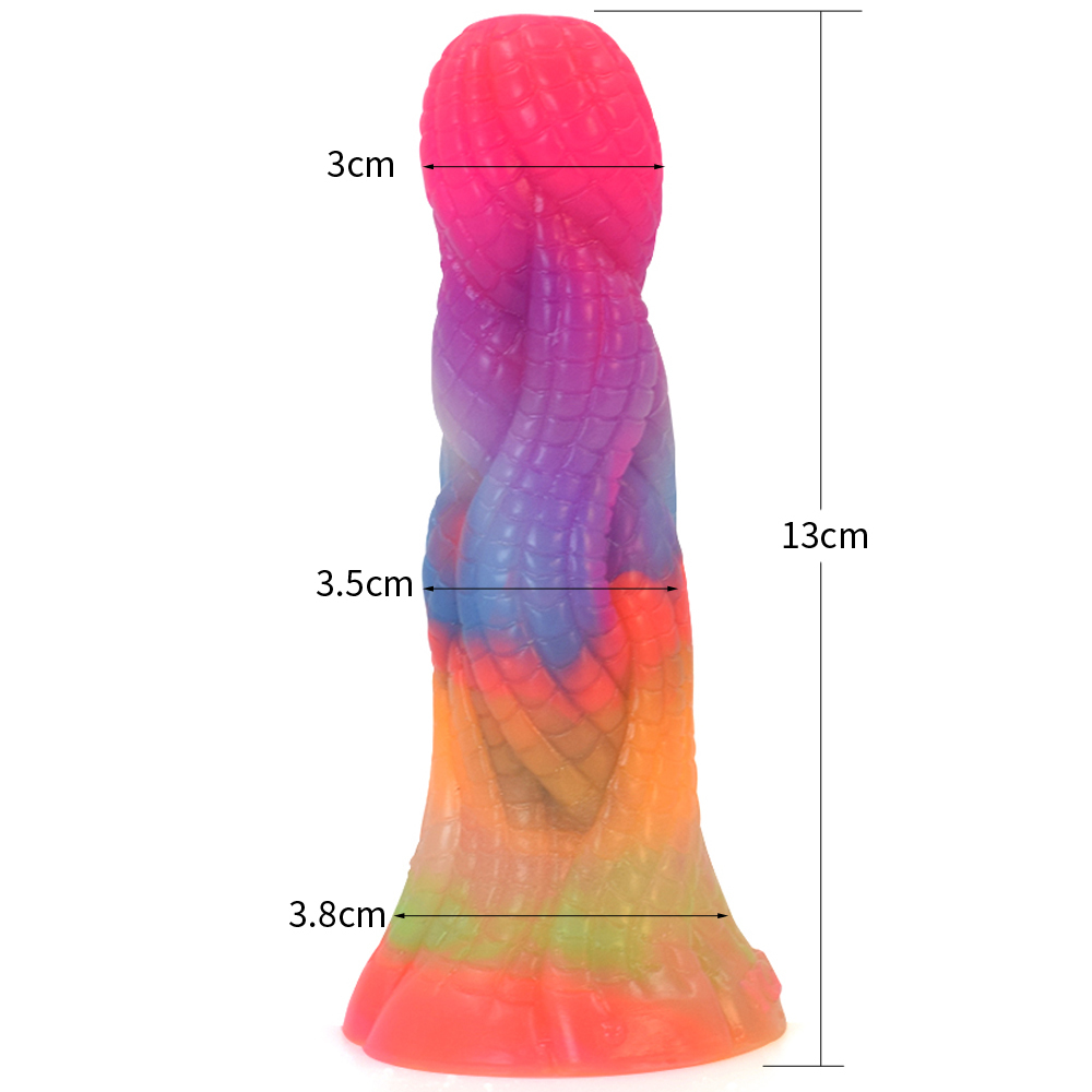 (image for) Luminous Silicone Butt Plug - Snake