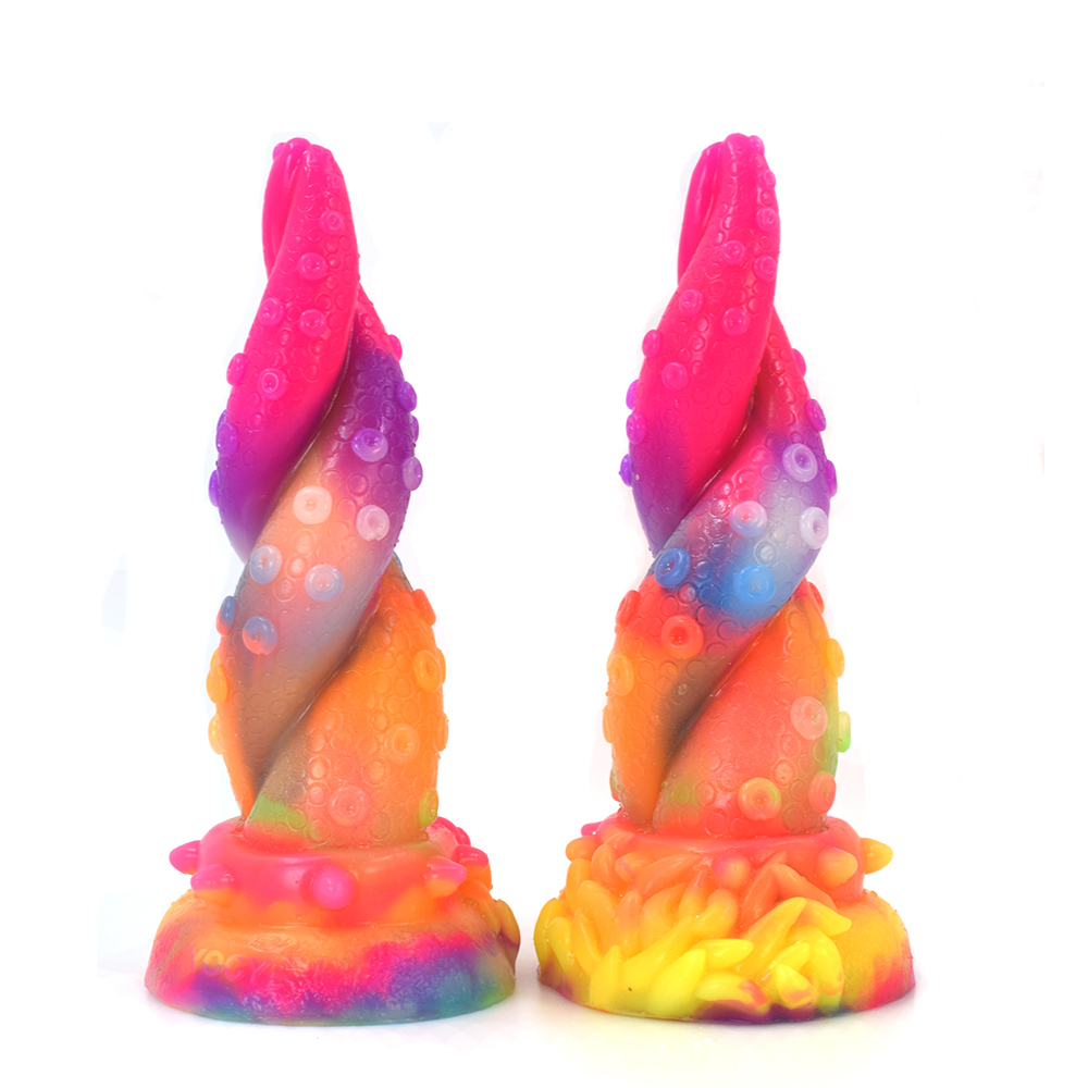 (image for) Luminous Silicone Butt Plug -Tentacle