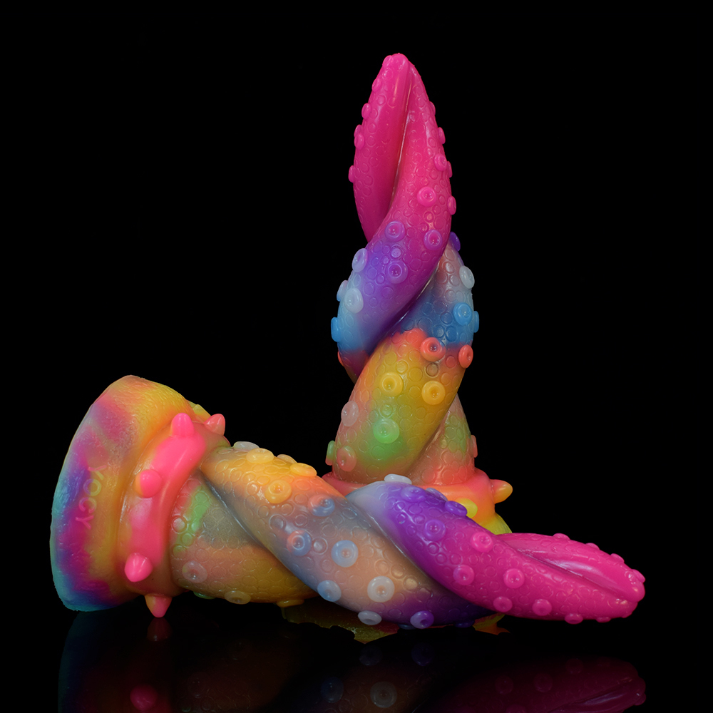 (image for) Luminous Silicone Butt Plug -Tentacle