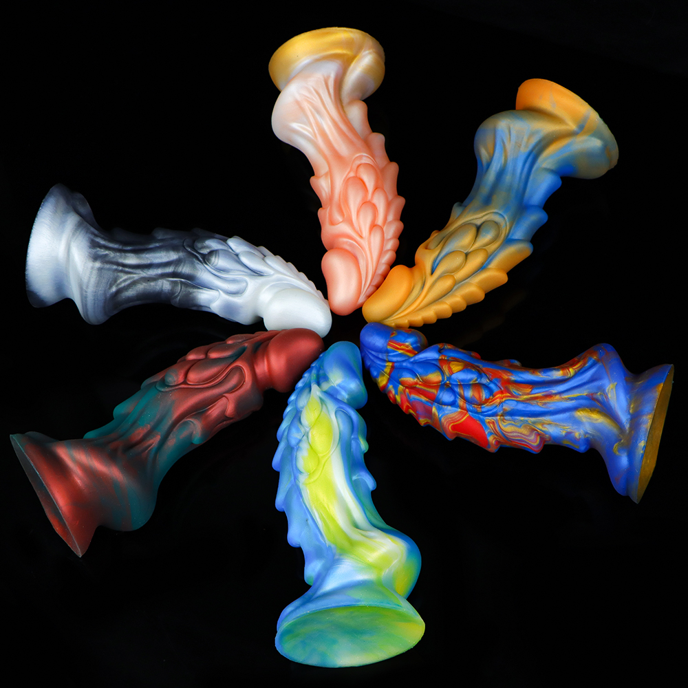 (image for) Unicorn Lifelike Silicone Dildo - Colorful