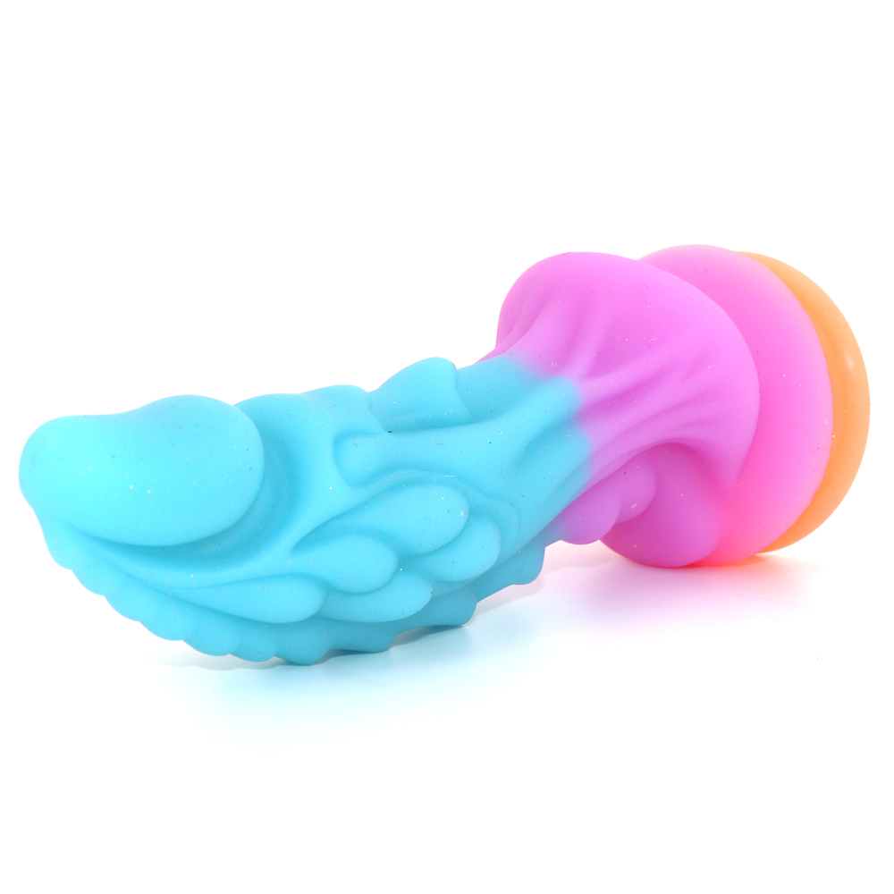 (image for) Unicorn Colorful Silicone Dildo - Luminous