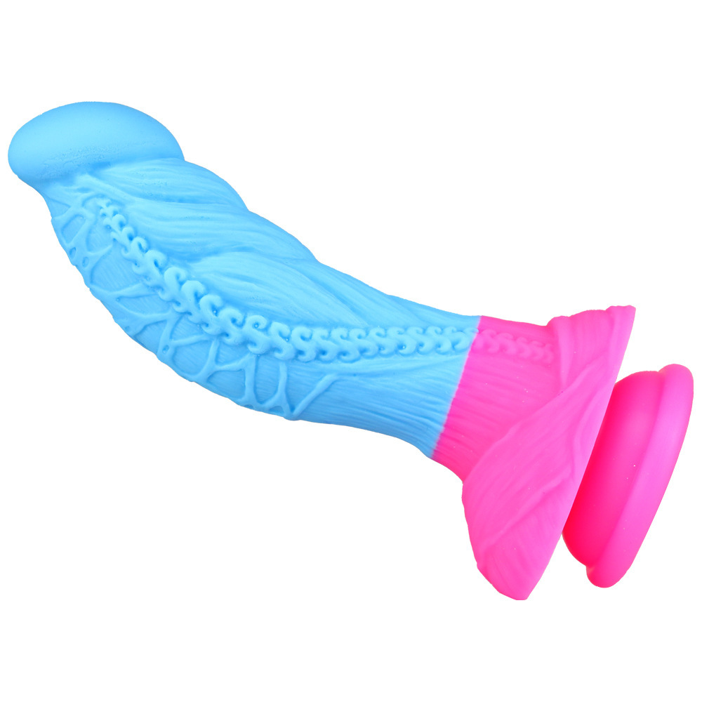 Flamingo Lifelike Silicone Dildo - Blue