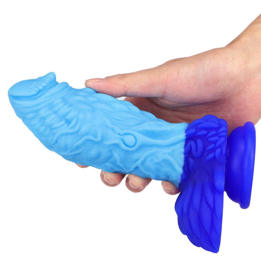 (image for) Pangolin Lifelike Silicone Dildo - Blue