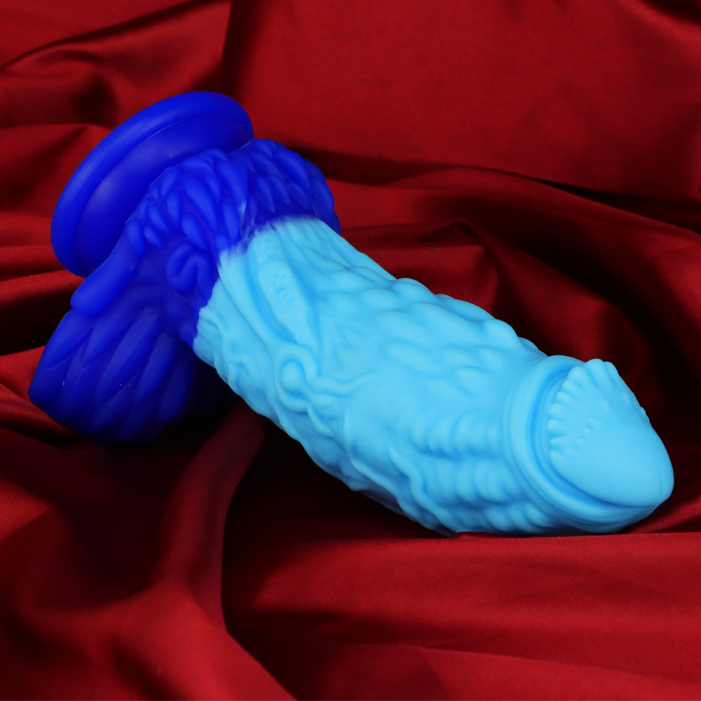 (image for) Pangolin Lifelike Silicone Dildo - Blue