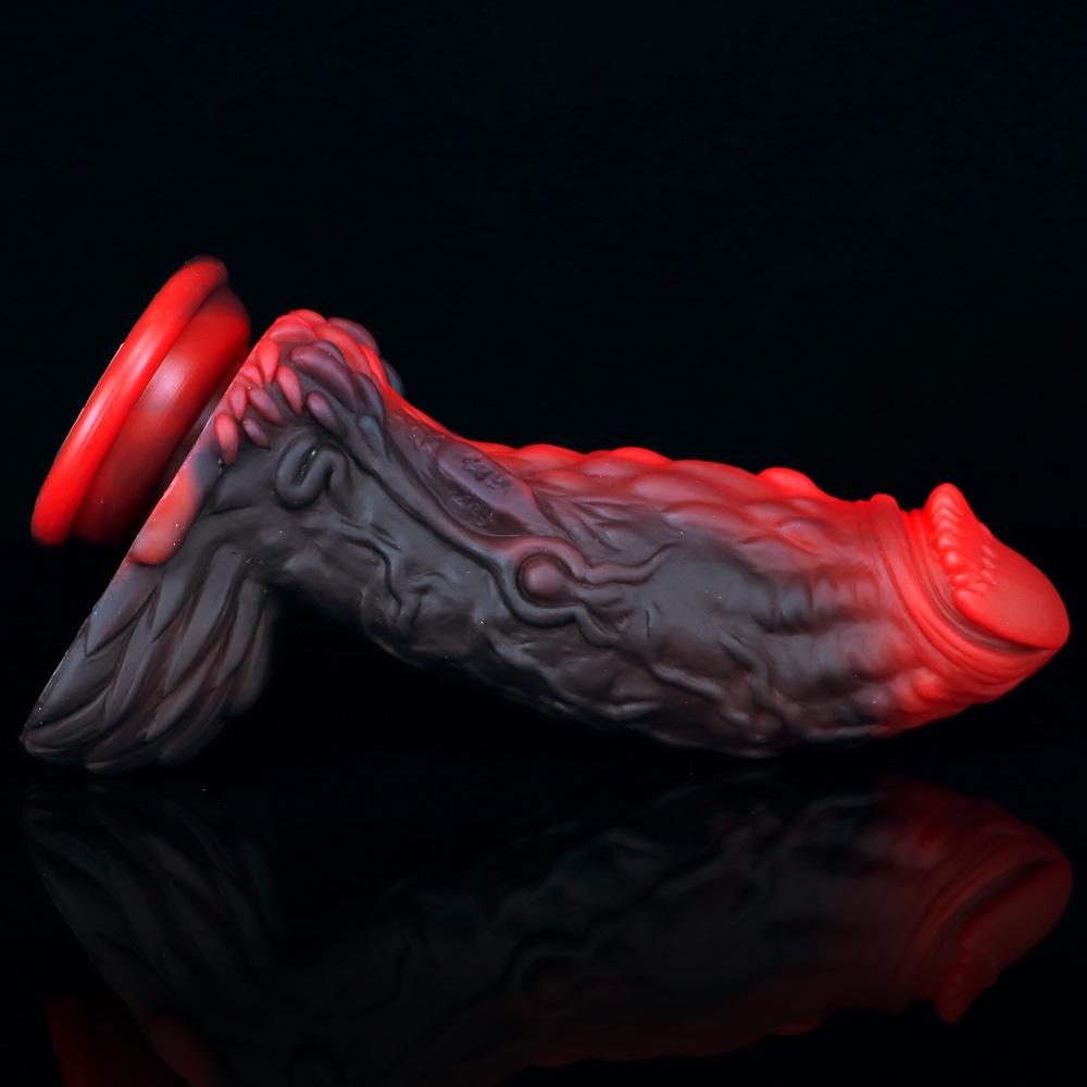 (image for) Pangolin Lifelike Silicone Dildo - Fire