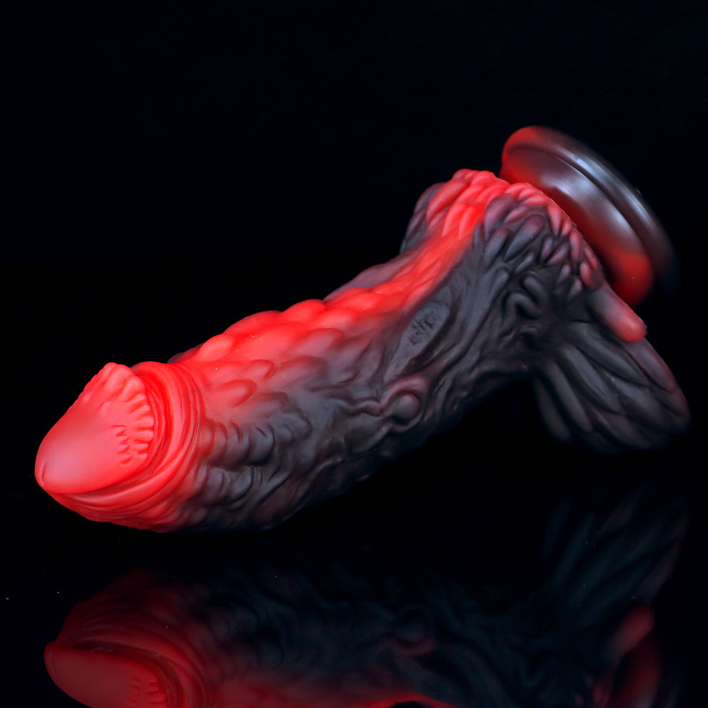 (image for) Pangolin Lifelike Silicone Dildo - Fire