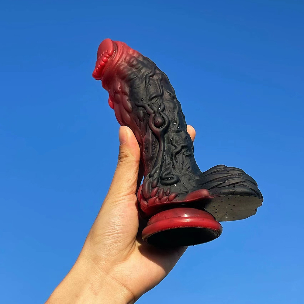 (image for) Pangolin Lifelike Silicone Dildo - Fire