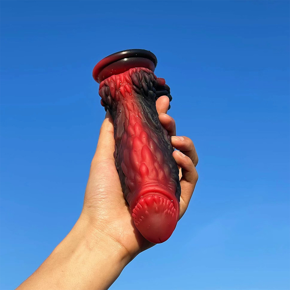 (image for) Pangolin Lifelike Silicone Dildo - Fire