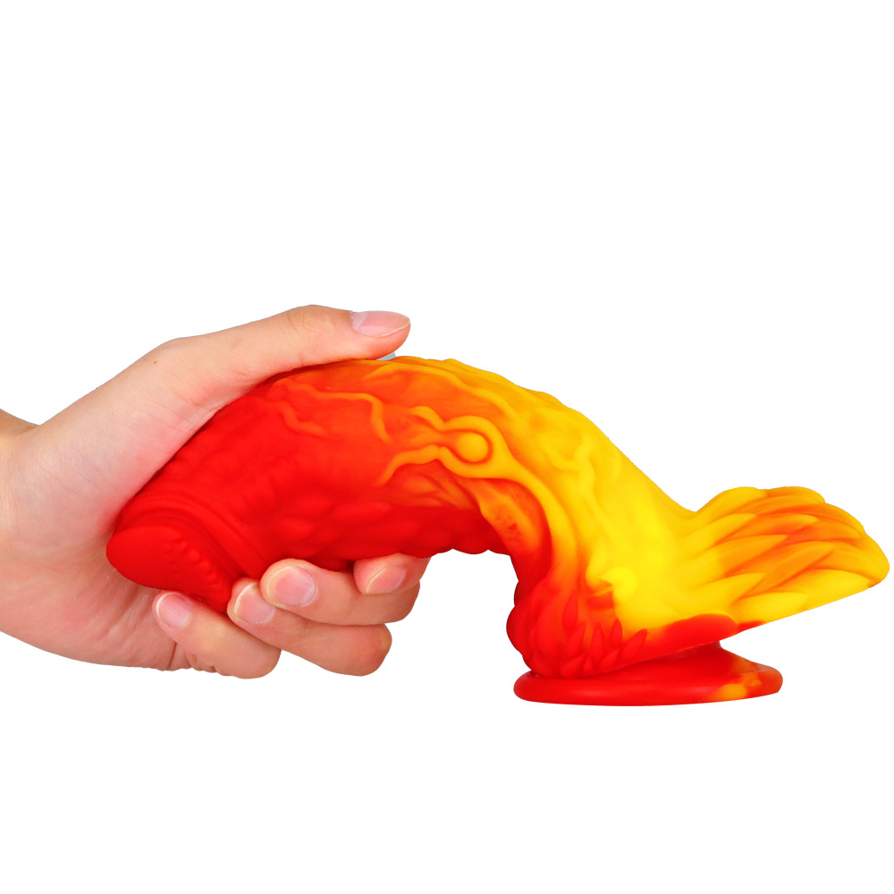 (image for) Pangolin Lifelike Silicone Dildo - Fire