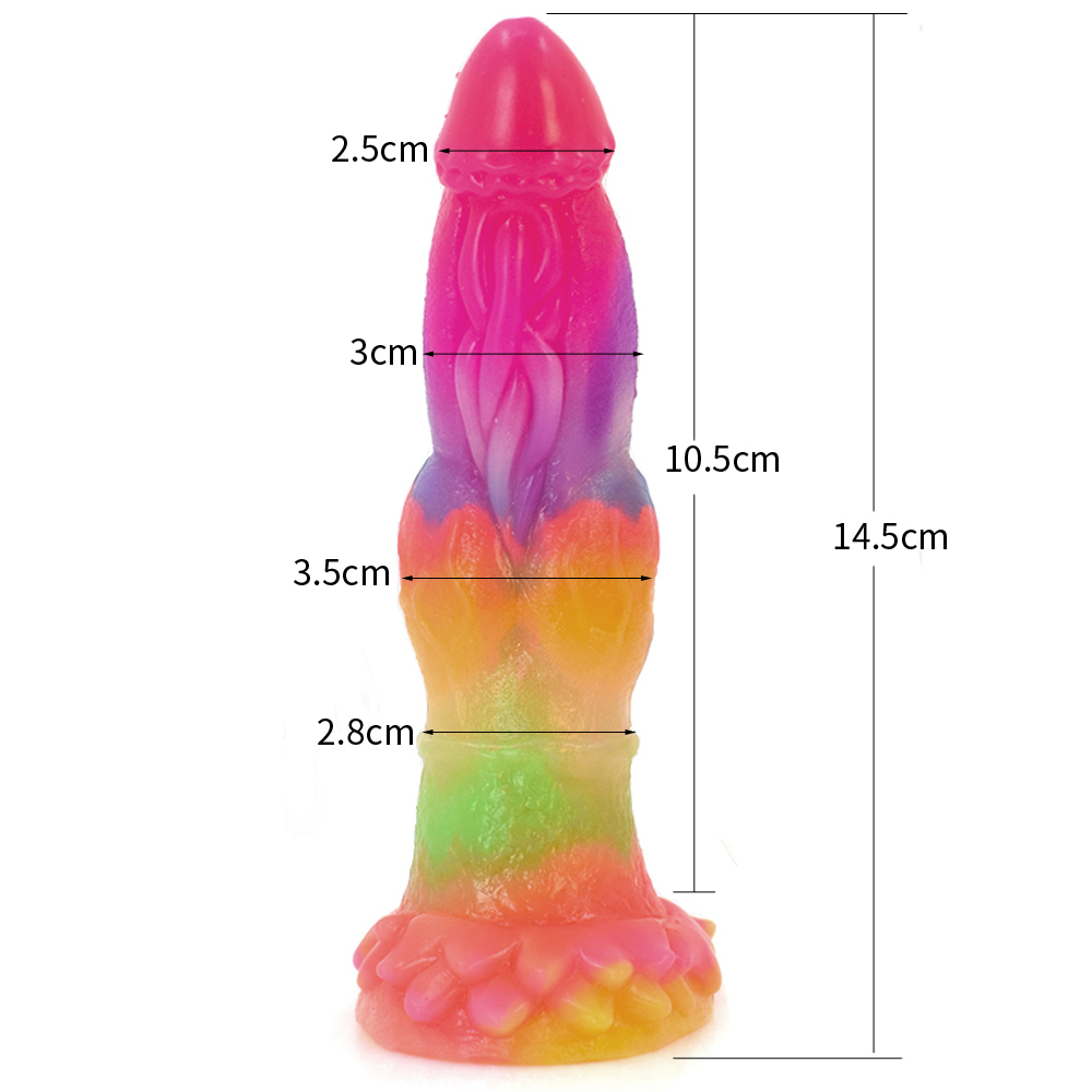 (image for) Luminous Silicone Dildo -Animal