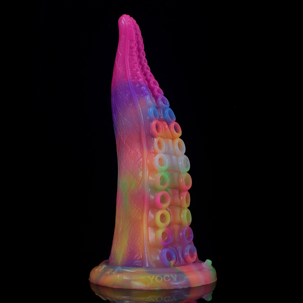 (image for) Luminous Silicone Dildo -Octopus