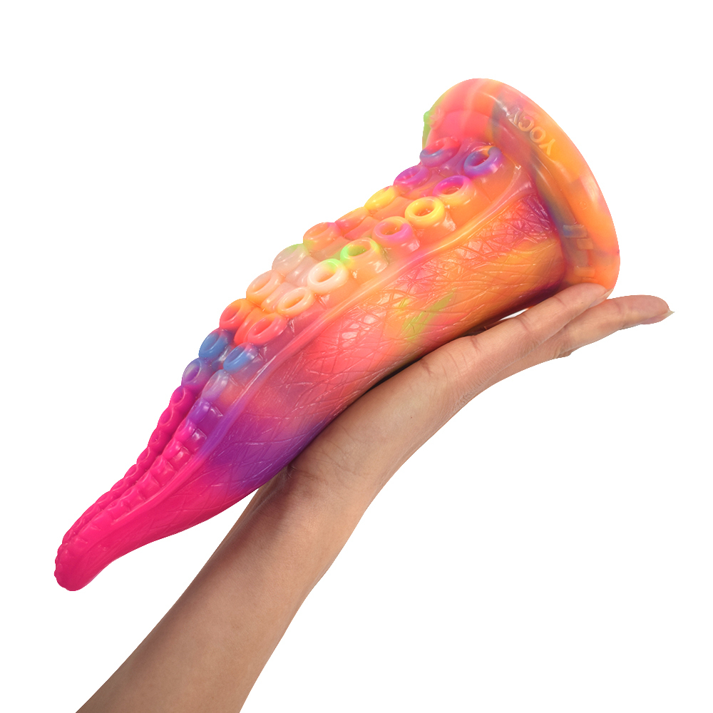 (image for) Luminous Silicone Dildo -Octopus