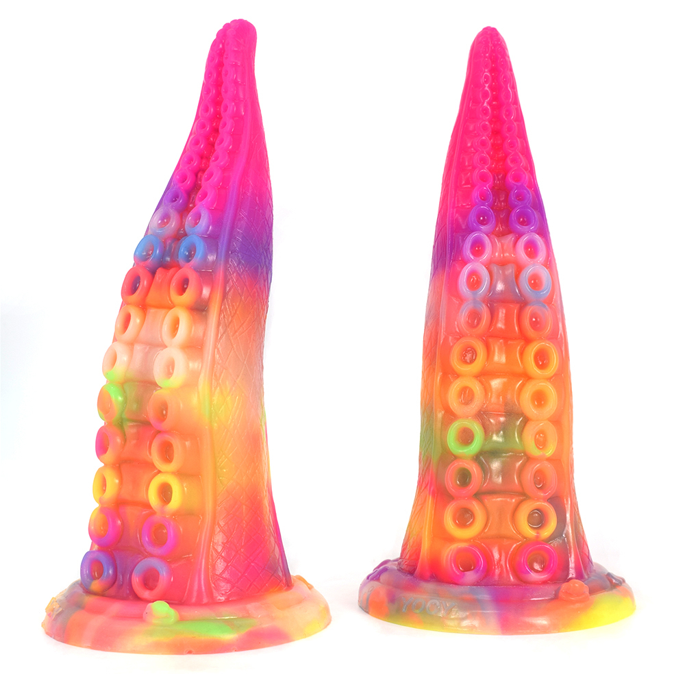 (image for) Luminous Silicone Dildo -Octopus