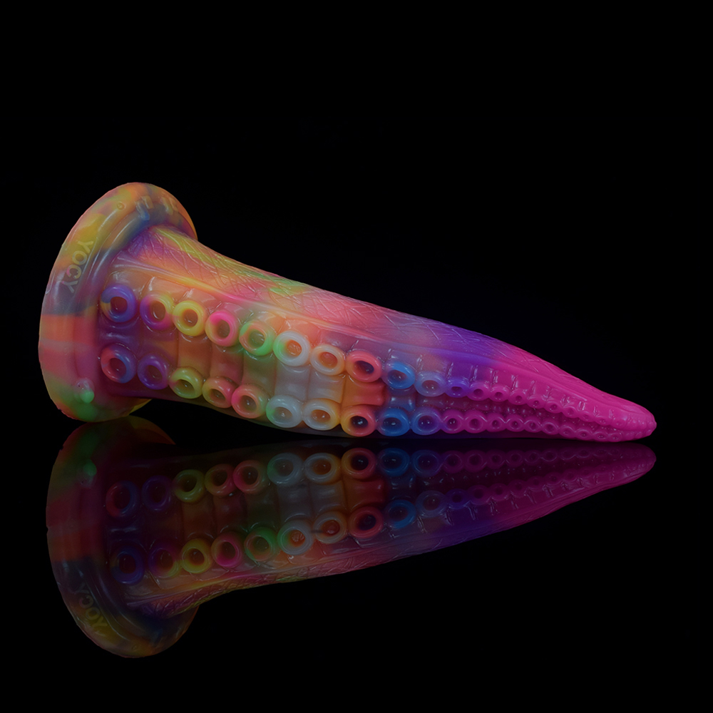 (image for) Luminous Silicone Dildo -Octopus