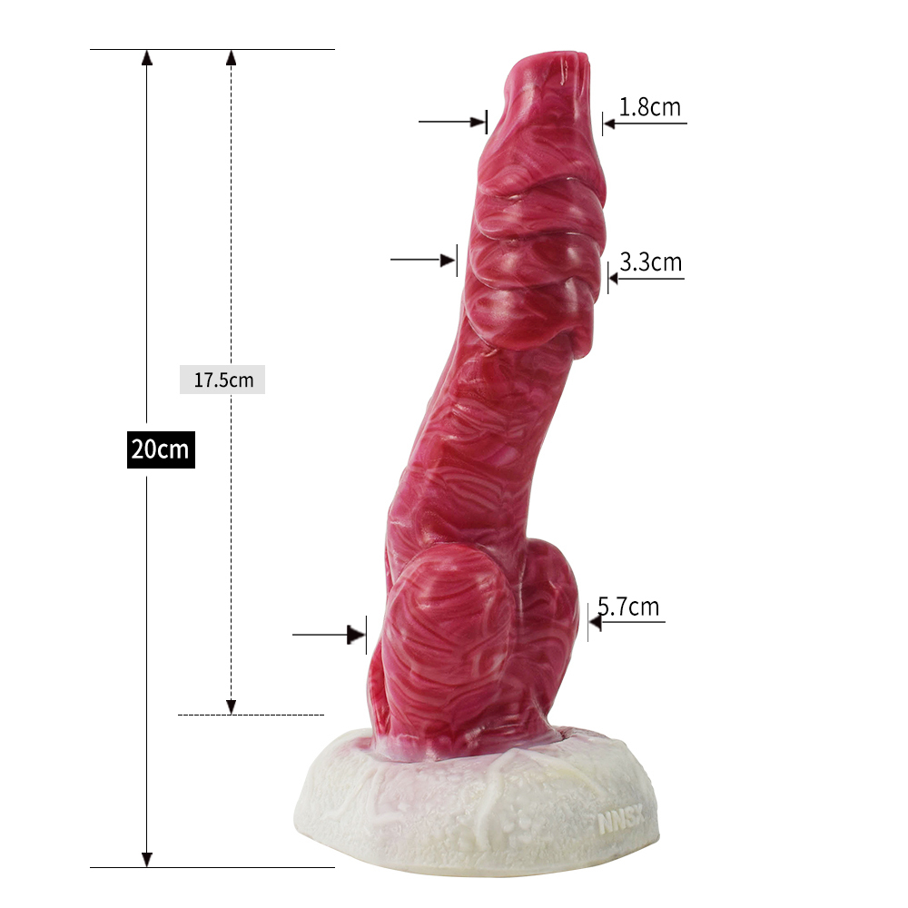 (image for) White Base Hellfire Silica Gel Dildo - 07