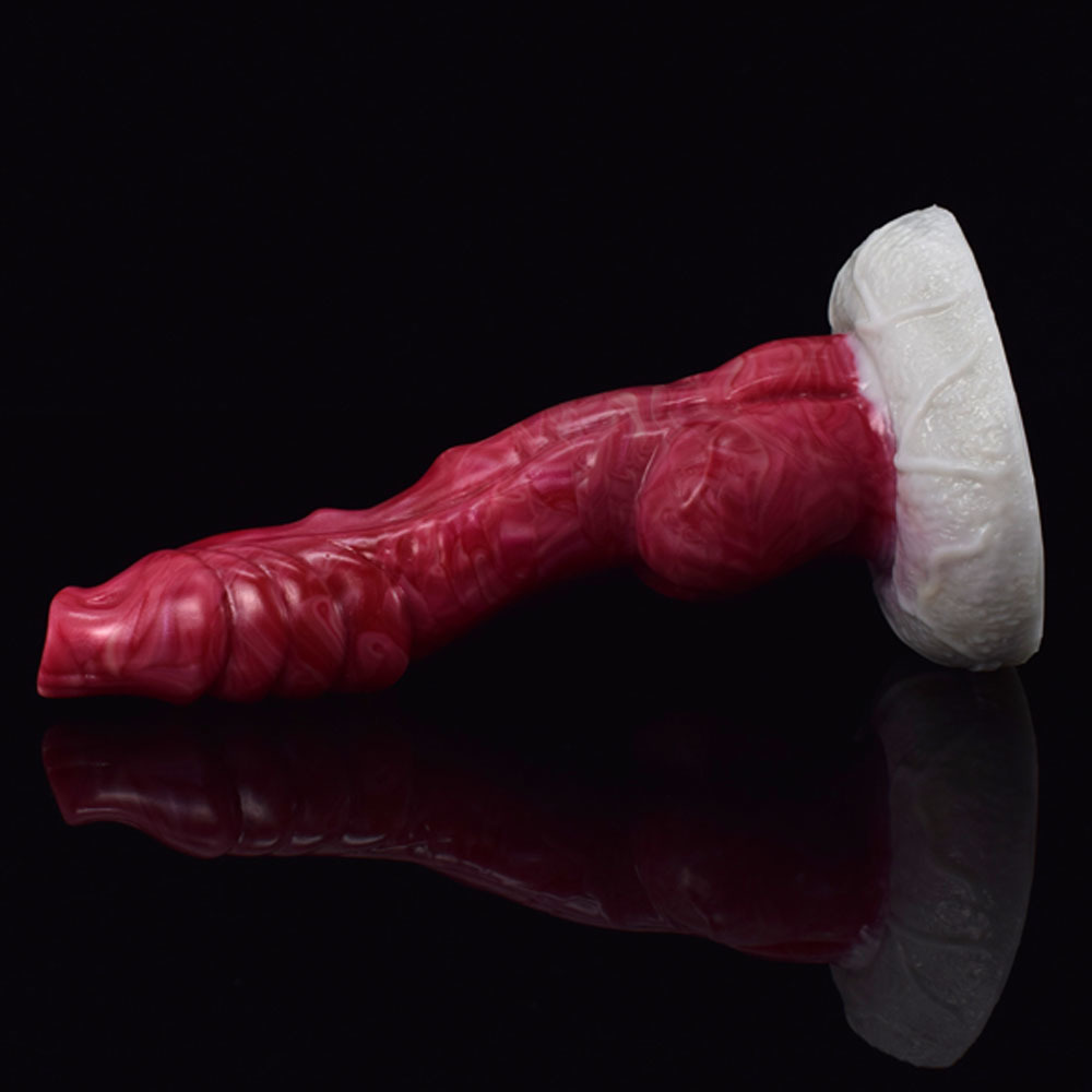 (image for) White Base Hellfire Silica Gel Dildo - 07