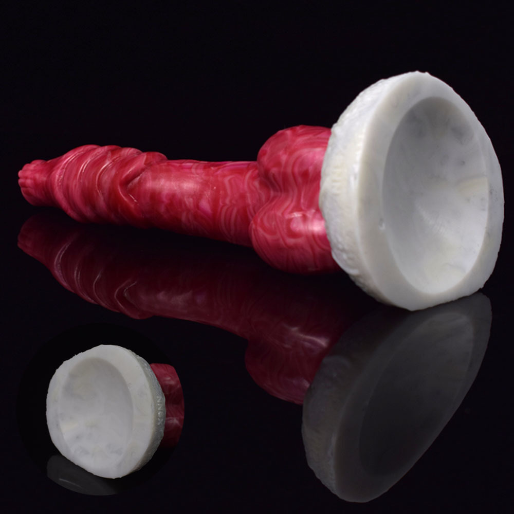 (image for) White Base Hellfire Silica Gel Dildo - 07