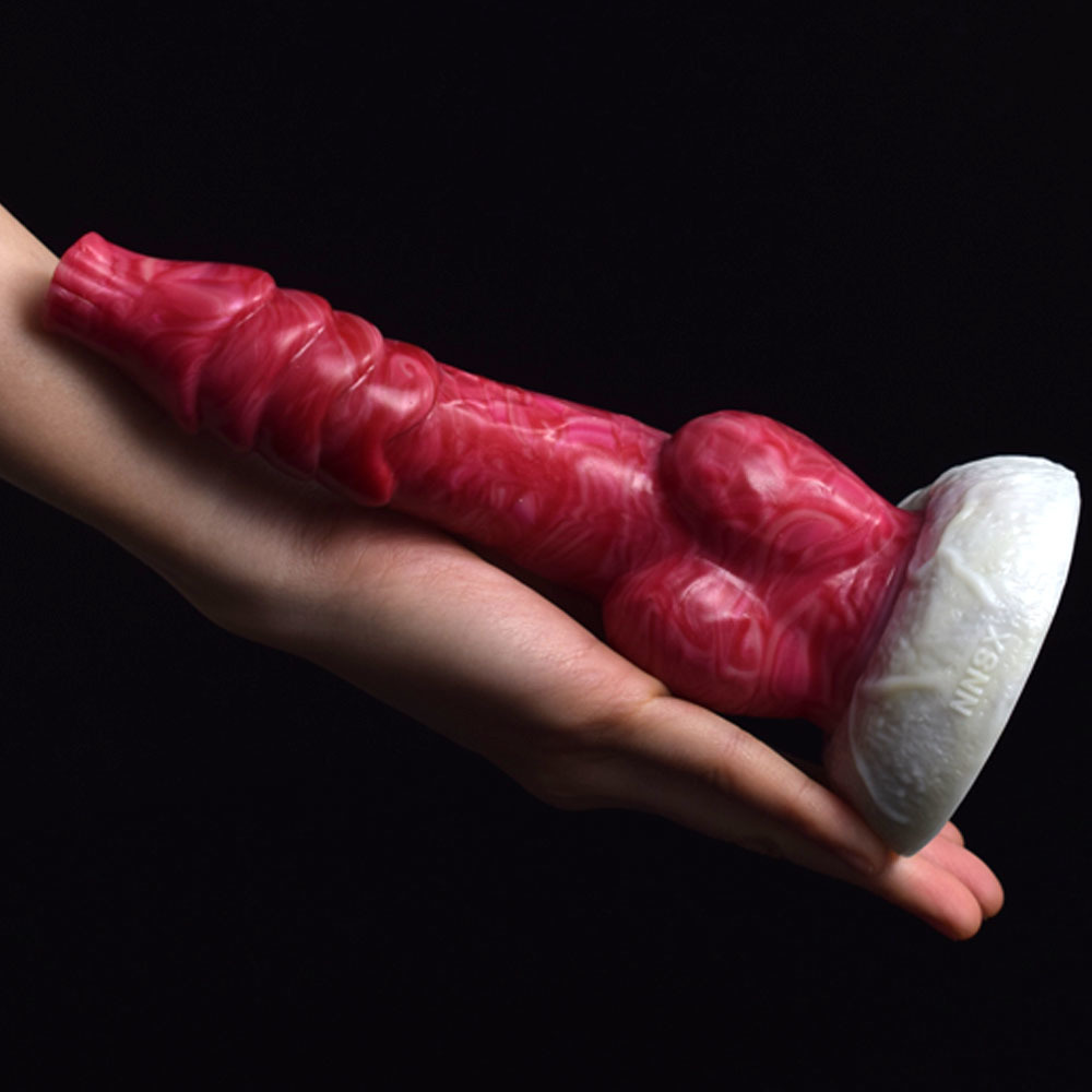 (image for) White Base Hellfire Silica Gel Dildo - 07