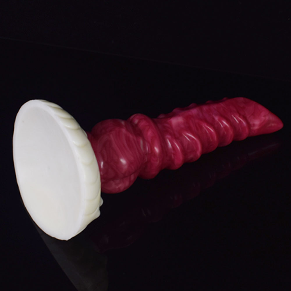 (image for) White Base Hellfire Silica Gel Dildo - 10