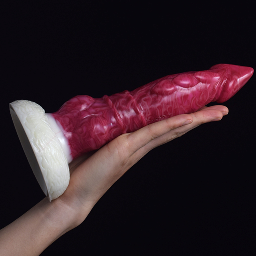 (image for) White Base Hellfire Silica Gel Dildo - 11