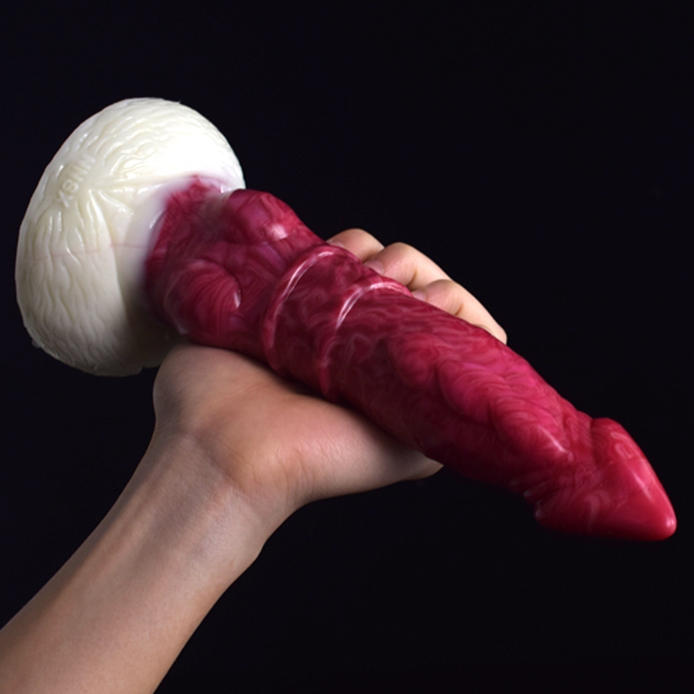 (image for) White Base Hellfire Silica Gel Dildo - 11