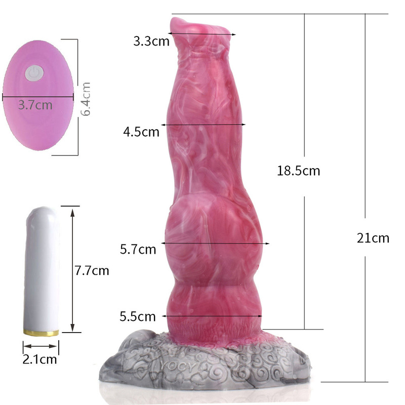 (image for) Vibration Animal Kont Silicone Dildo - 09