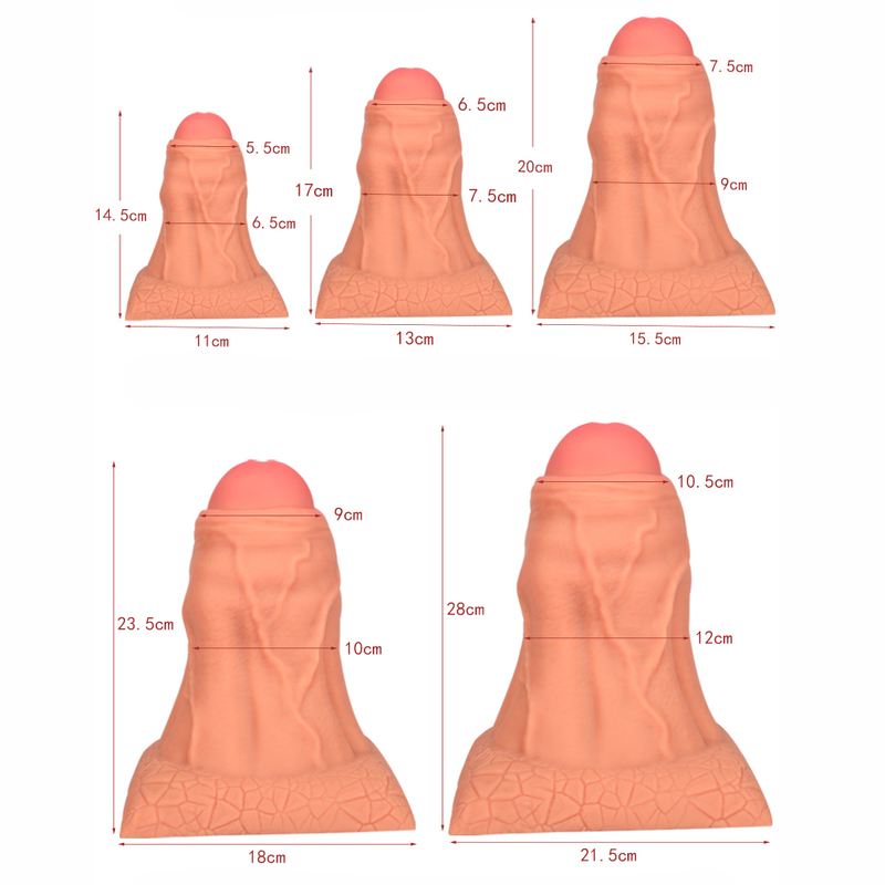 (image for) Oversized Soft Liquid Silicone Dildo