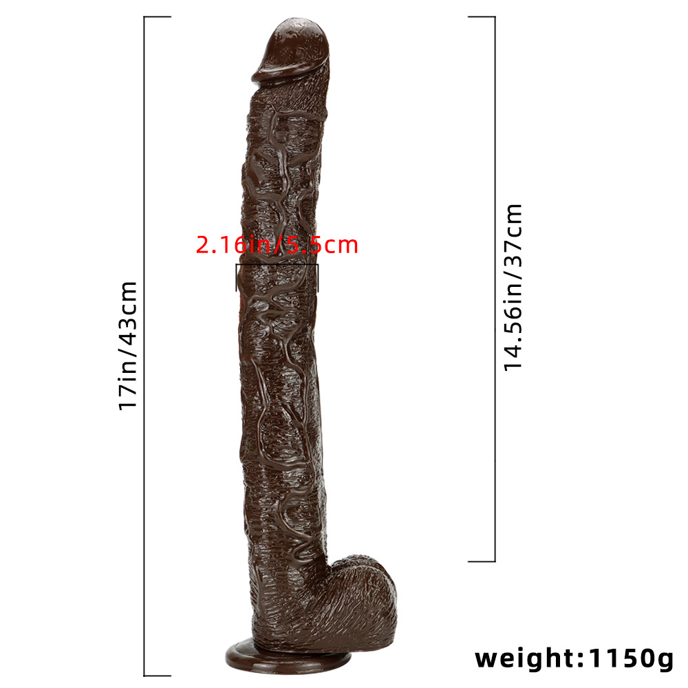 (image for) Black Warrior PVC Huge Cock - 17 inch