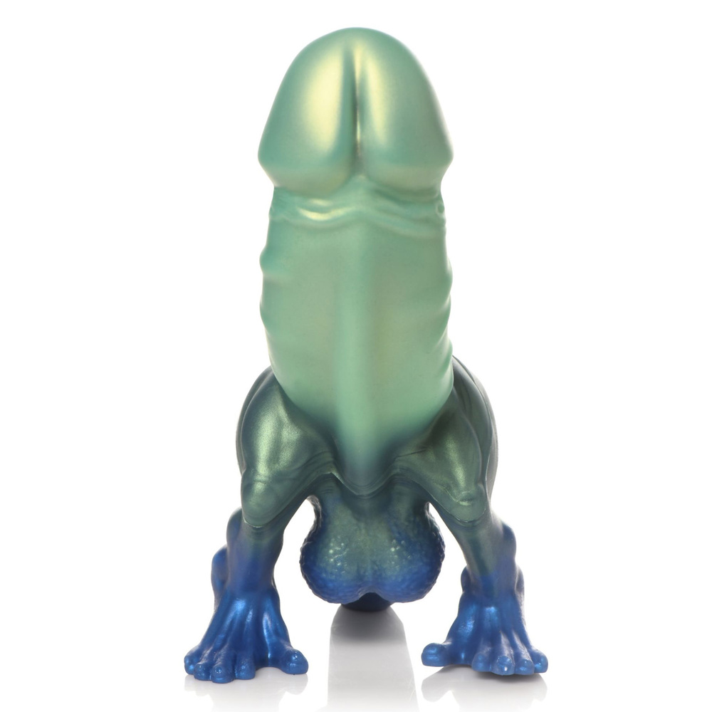 (image for) Dinosaur Silicone Dildo - Colorful