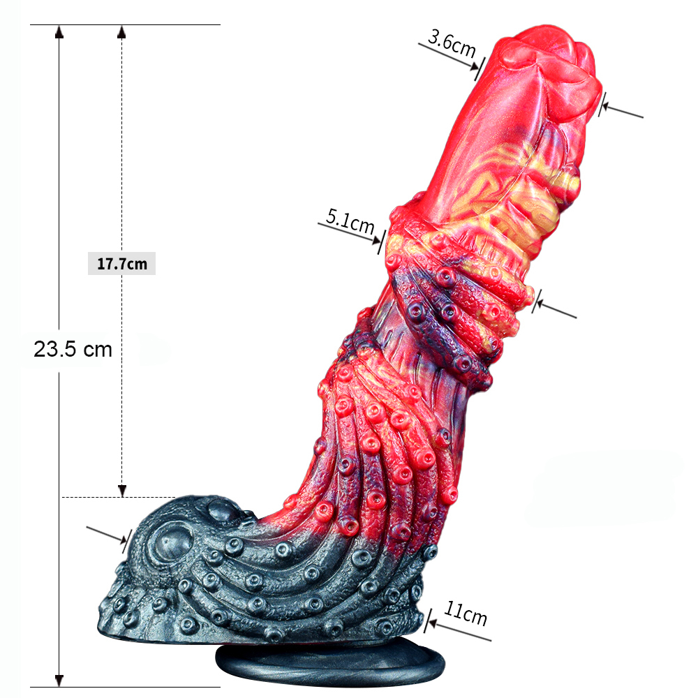(image for) Dragon Color Silicone Dildo - 09