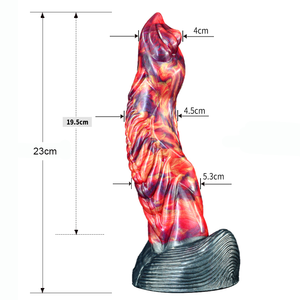 (image for) Dragon Color Silicone Dildo - 10