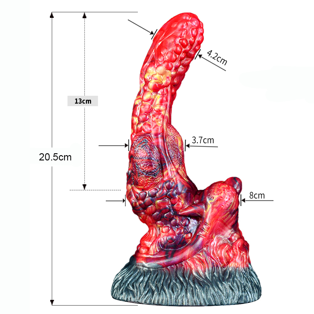 (image for) Dragon Color Silicone Dildo - 12