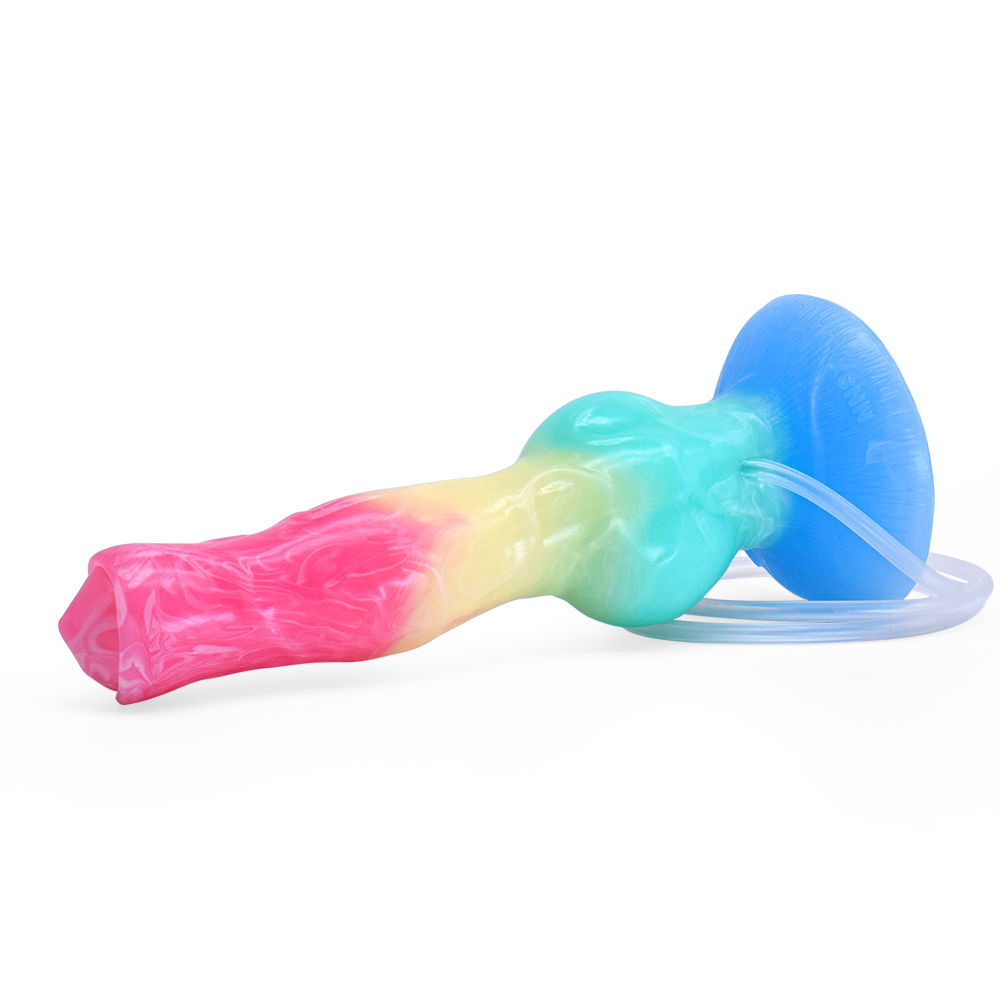 (image for) Wolf Cock Squirting Dong - Rainbow