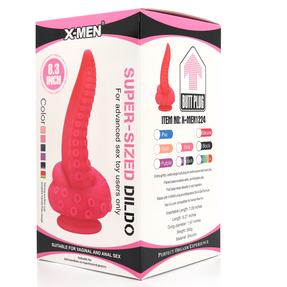 (image for) PVC 8.4 inch Octopus Sucker Dong