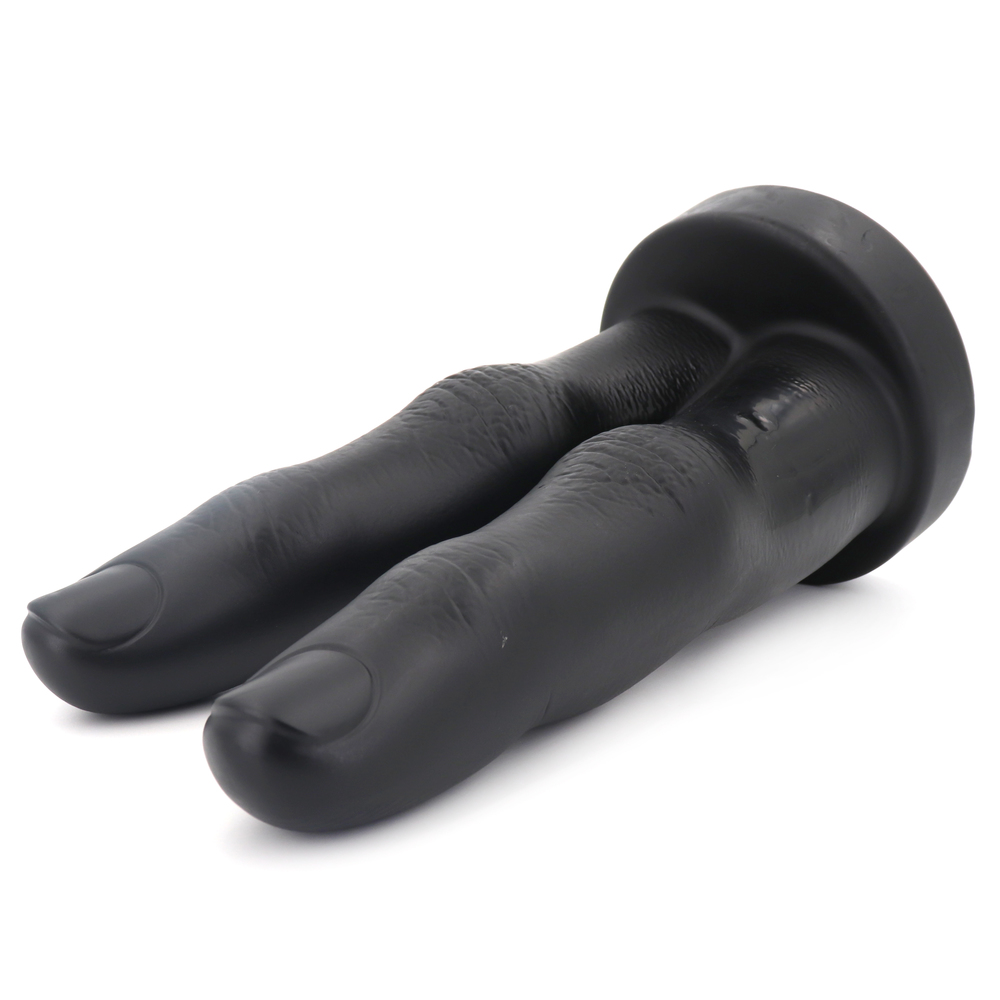 (image for) PVC Large 10.4 inch Double Finger Cock