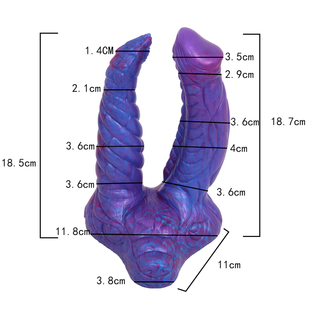 (image for) Blue Demon Realistic Double Dildo - 03