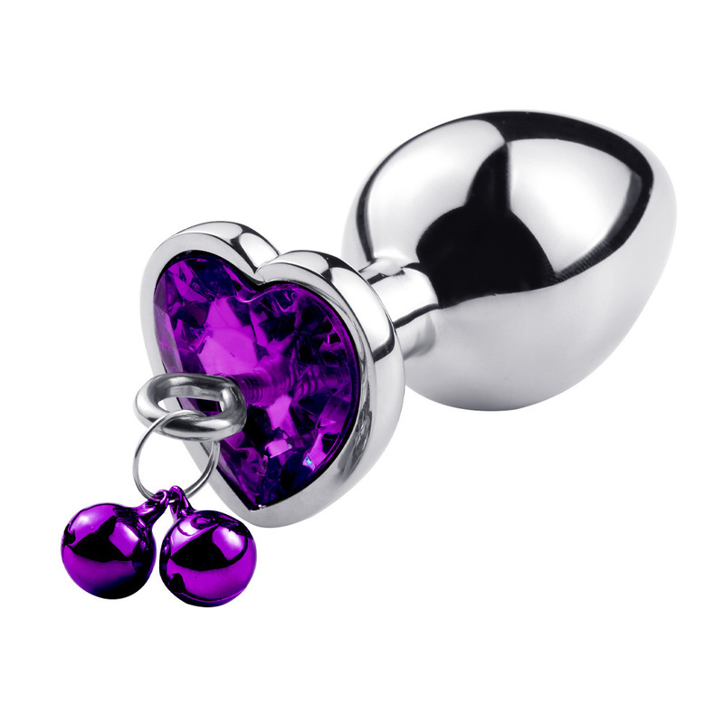 (image for) Jeweled Heart Anal Plug with Bell