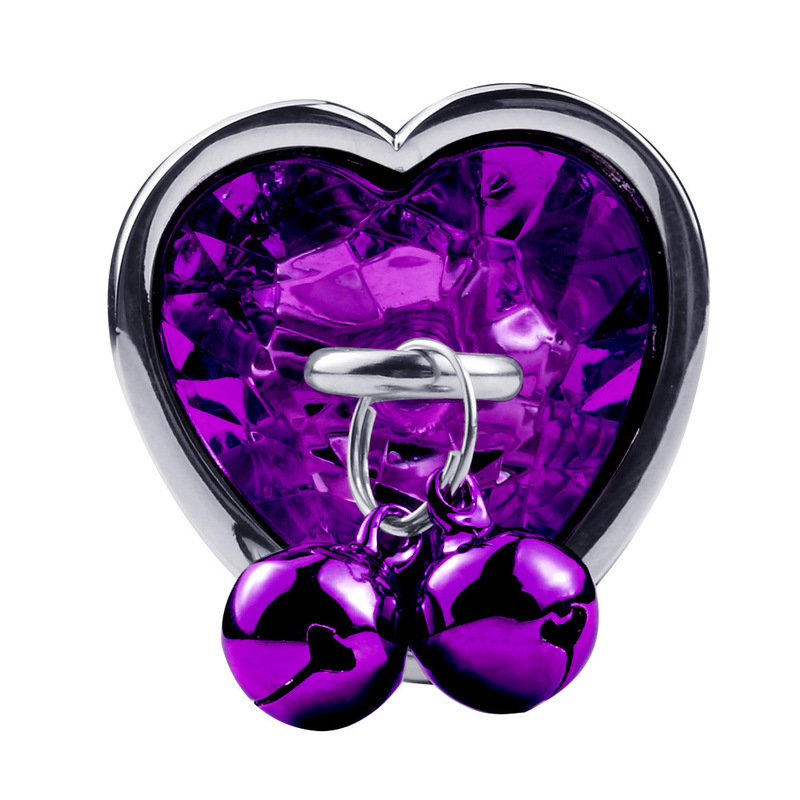 (image for) Jeweled Heart Anal Plug with Bell