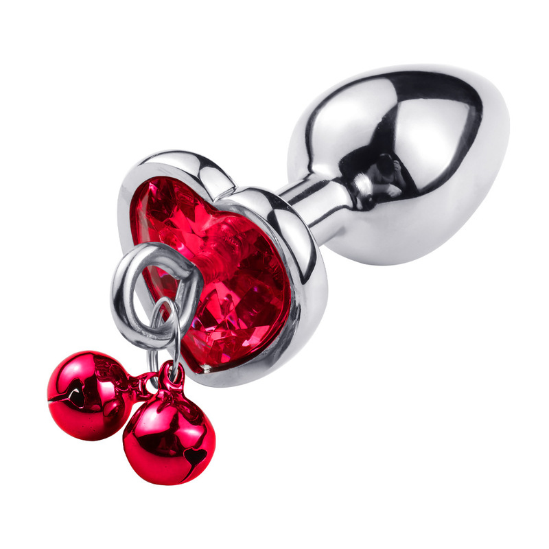 (image for) Jeweled Heart Anal Plug with Bell