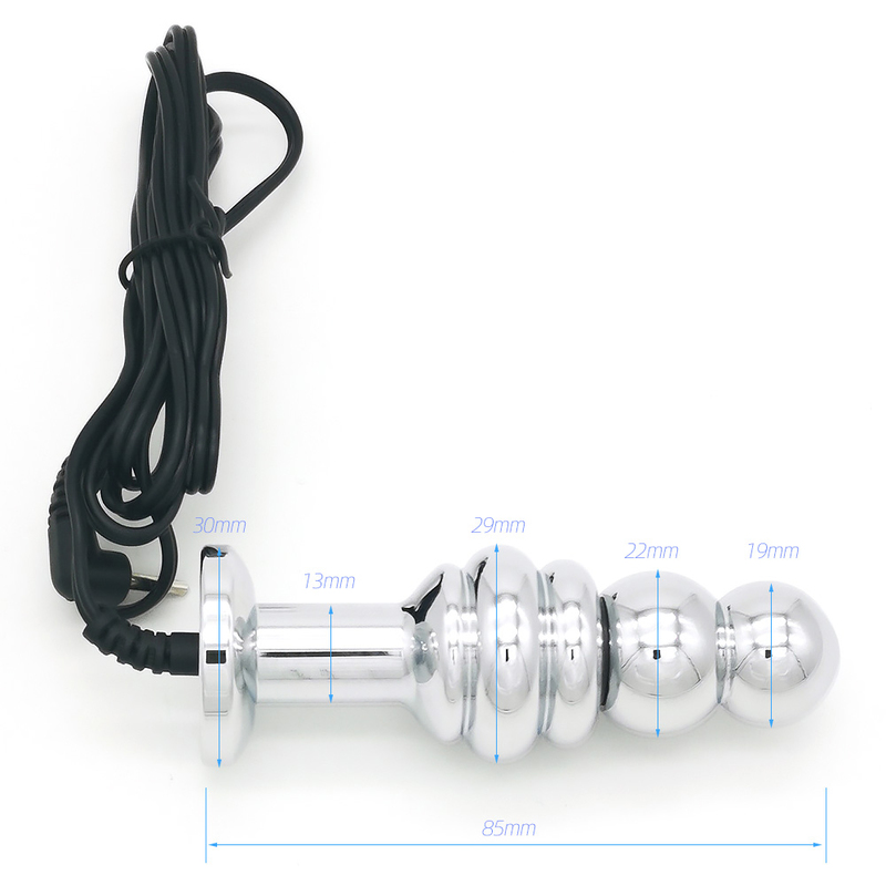 (image for) Bipolar Metal Electric Shock Butt Plug- C