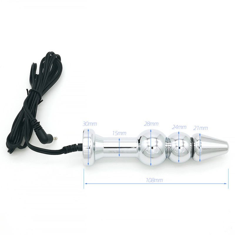 (image for) Bipolar Metal Electric Shock Butt Plug- E
