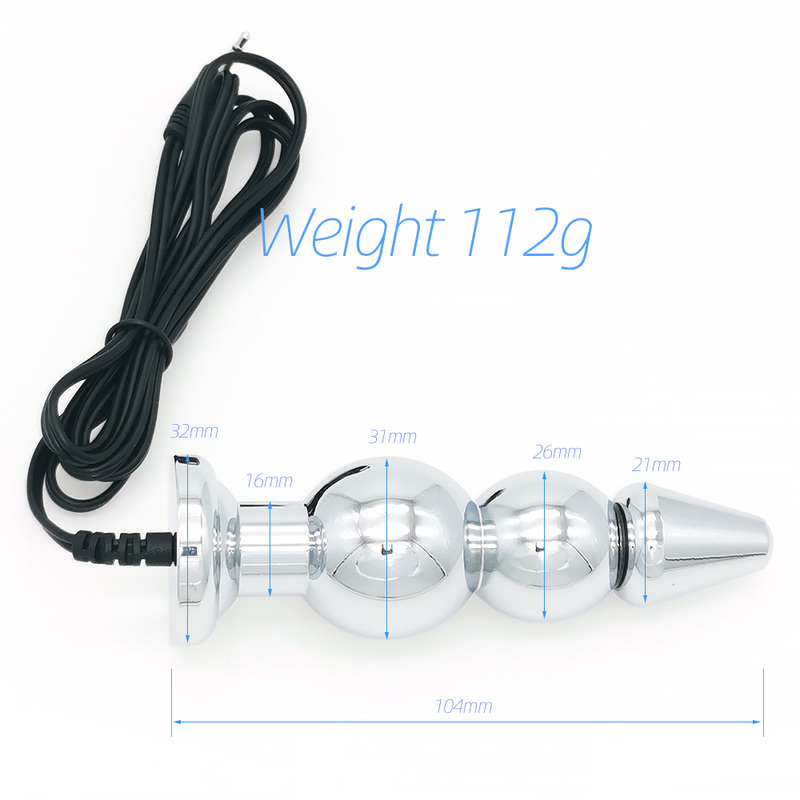 (image for) Bipolar Metal Electric Shock Butt Plug- H